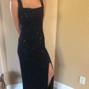 Sparkly black prom dress only worn once!